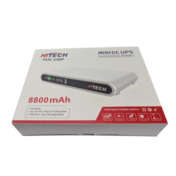 Hitech Mini DC Router UPS POE-430P (8800mAh) for Wifi Router, Modem, Wireless Phone, Mobile Phone, CCTV - Image 2