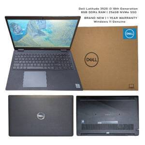 Dell Latitude 3520 Laptop | 15.6" 1366x768 HD | Core i3-1005G1-256GB NVMe - 8GB RAM | 2 cores @ 3.4 GHz Windows 11 Genuine