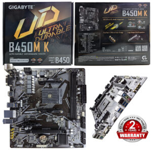 Gigabyte Mother Board Ultra Durable AMD AM4 B450M K For Ryzen Processors 2 Years Warranty