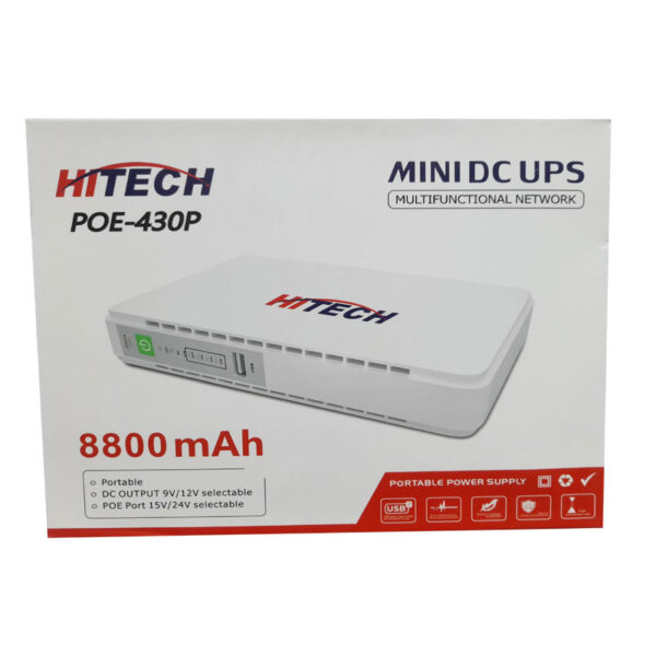 Hitech MINI DC UPS Router Backup Upto 8 Hours Mini Portable Modem Router UPS Poe Dc Wifi Backup - 8800mah - Image 3