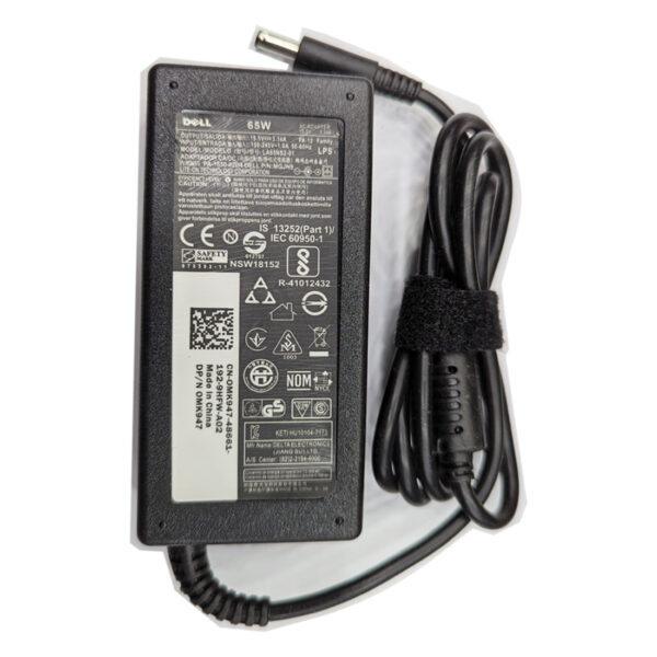 Dell Laptop AC Adoptor Charger Small Pin 65 Watt - Image 2
