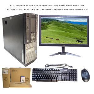 Dell Optiplex 9020 Desktop Computer Set with Intel Core i5-4th Generation, 19'' LED Monitor, Dell keyboard & Mouse