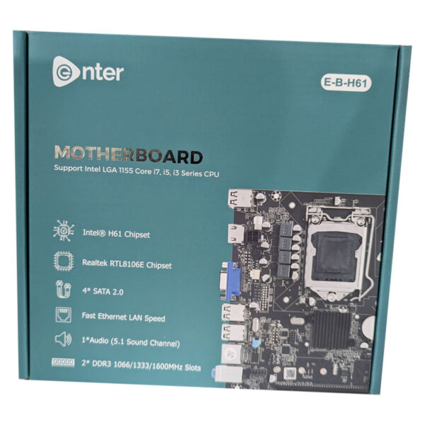 Enter branded H61 motherboard Intel LGA1155 Core I7 I5 I3 Series CPU - Image 5