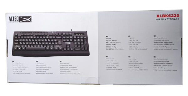 ALTEC LANSING KEYBOARD BLACK ALBK6220 - Image 6
