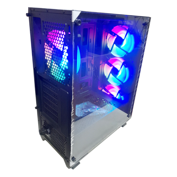 ARESZE Gaming PC Case 1912B ATX | 4 RGB Fans | Support 265mm GPU Length | with Goldkist 650W 80+ Bronze Power Supply - Image 2