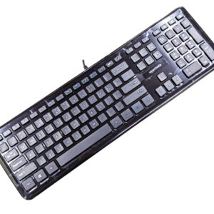 Amazon Basics Low-Profile Wired USB Keyboard with US Layout (QWERTY), Matte Black