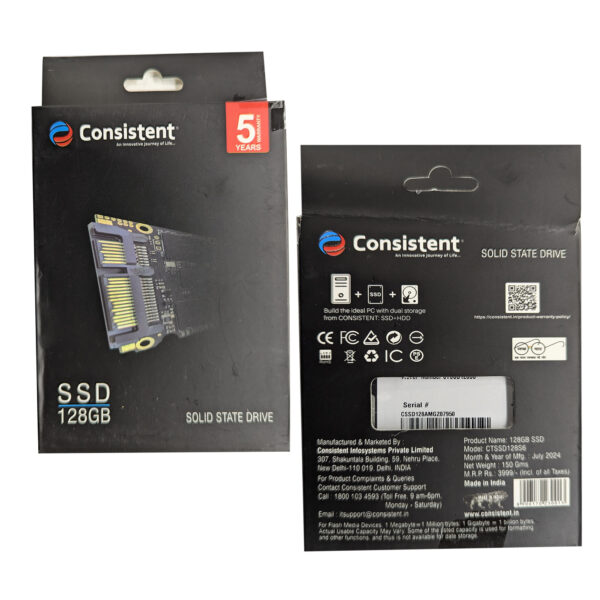 Consistent SSD 128GB 2.5Inch,/SATA 6 Gb/s interface up to 540MB/s Read/Write Speed - Image 8