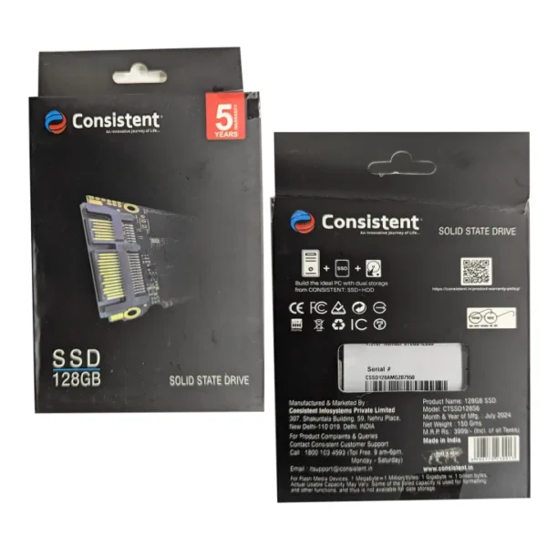 Consistent SSD 128GB 2.5Inch,/SATA 6 Gb/s interface up to 540MB/s Read/Write Speed - Image 10