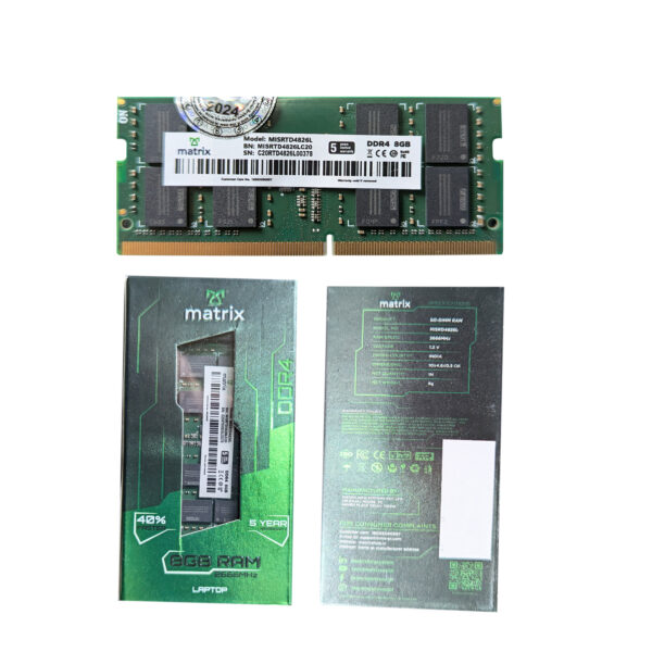 Matrix Branded Laptop RAM DDR4 8GB Boasting 2666MHz Memory Speed