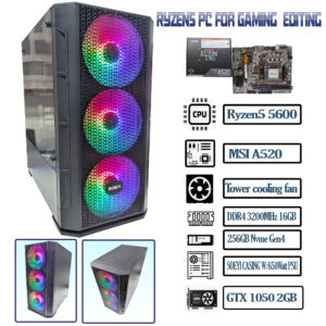 Ryzen5 PC for Mid-level Gaming and Editing