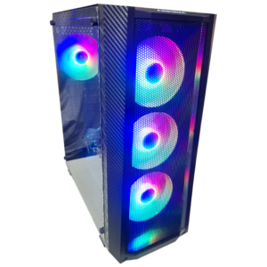 ARESZE Gaming PC Case 1912B ATX | 4 RGB Fans | Support 265mm GPU Length | with Goldkist 650W 80+ Bronze Power Supply