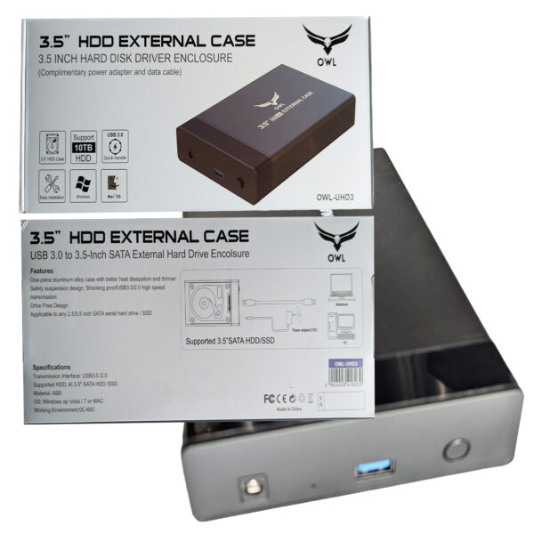 HDD EXTERNAL CASE USB 3.0 to 3.5-Inch SATA EXTERNAL HARD DRIVE ENCLOSURE - Image 5