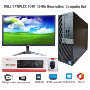 Dell Optiplex 7040 i5 6th Generation Computer Set With 8GB DDR4 RAM 256GB SSD