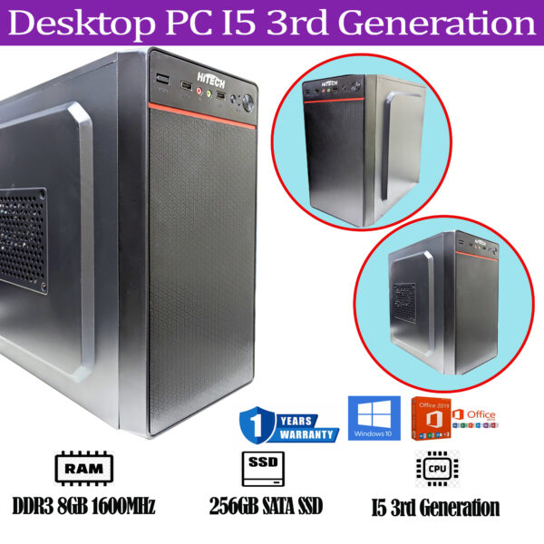 Desktop PC I5 3rd Generation 8GB RAM 256GB SSD