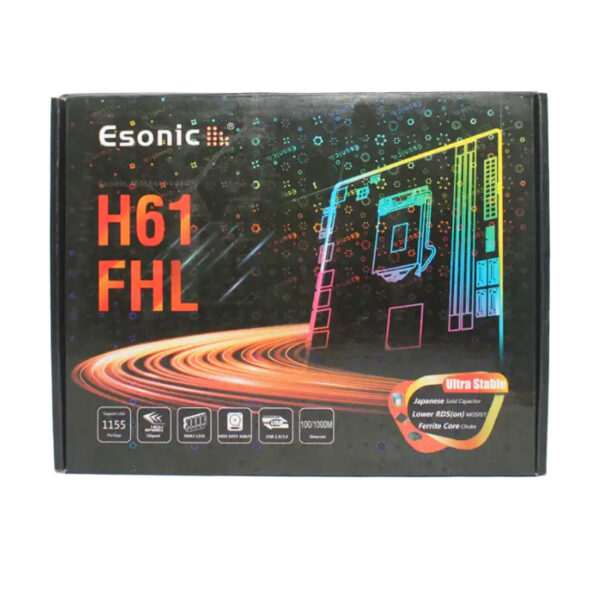 ESONIC H61 Motherboard with Chipset Intel Socket LGA1155 for 2nd/3rd Gen Core i7/ i5/i3/Pentium/Celeron Processors - Image 7