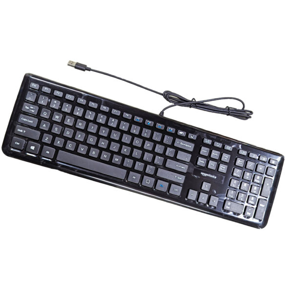 Amazon Basics Low-Profile Wired USB Keyboard with US Layout (QWERTY), Matte Black - Image 6