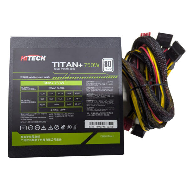 Hi-Tech Power Supply (SMPS) TITAN+ 750W High efficiency with 80 PLUS - Image 6