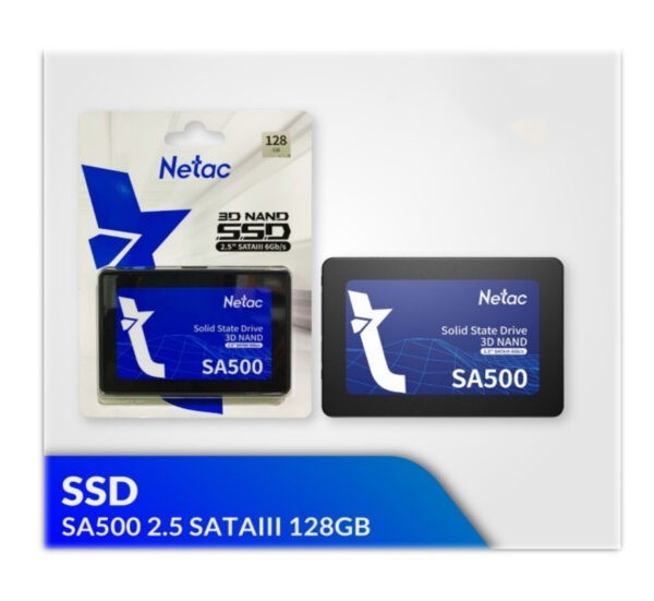 NETAC 3D NAND 2.5" SATA III SSD 128GB 6Gb/s