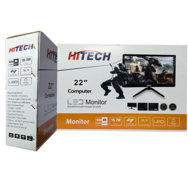 Hitech LED Monitor 22 inch 1920X1080 Full HD Display - Image 4
