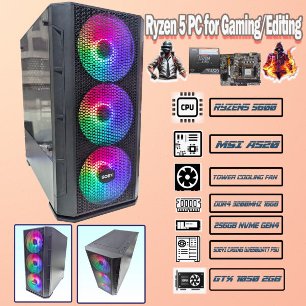 Ryzen5 PC for Mid-level Gaming and Editing - Image 6