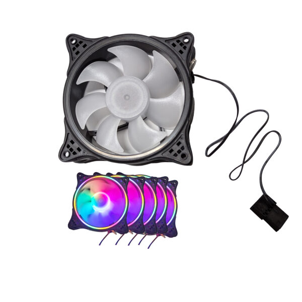RGB lighting 120mm Computer Case Fan Quiet Edition with High Airflow - Image 4