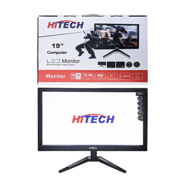 Hitech 19 Inche LED Monitor VGA/HDMI Output - Image 2