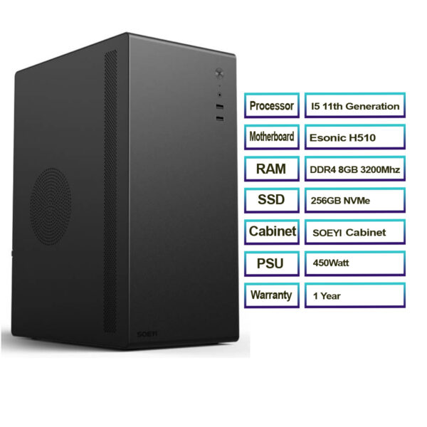 Intel Core i5 11th Generation Desktop Computer - Image 3