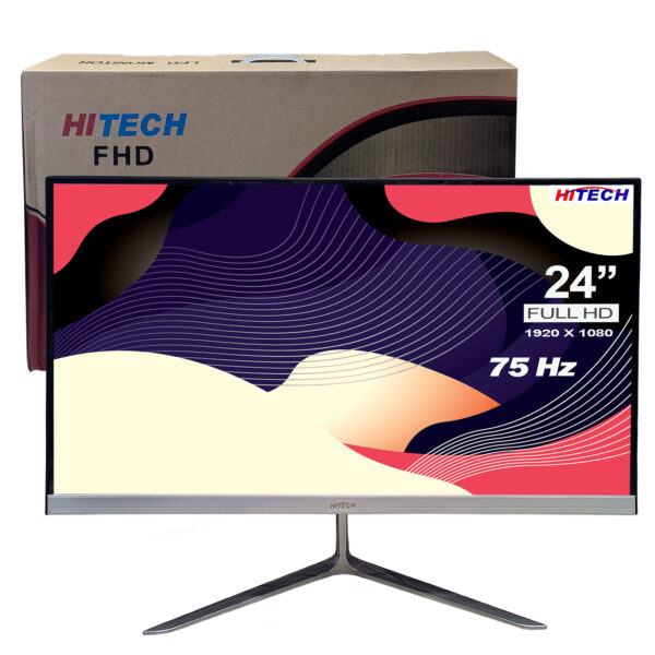24 inch LED Monitor Hitech FHD Display 75HZ - Image 3