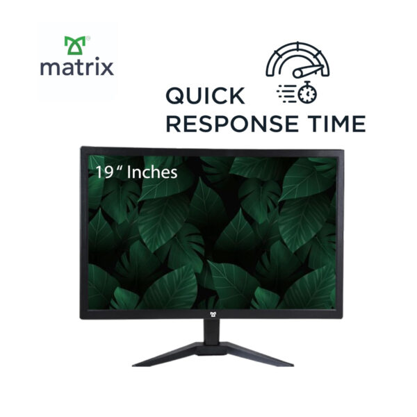 Matrix 19 Inch LED Monitor – Sleek, Compact & Reliable Display - Image 3