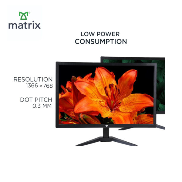 Matrix 19 Inch LED Monitor – Sleek, Compact & Reliable Display - Image 5