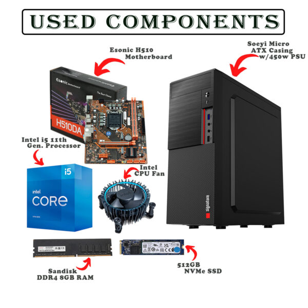 i5 11th Generation Desktop Computer - Image 3