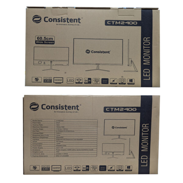 Consistent Monitor CTM2400 24inch FHD with Speaker 75hz - Image 4